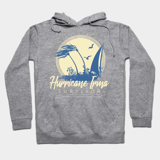 Hurricane Irma Survivor Hoodie by Etopix